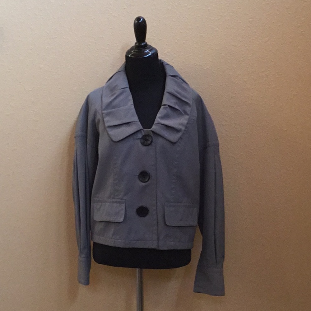 Kensie gray pleated blazer
